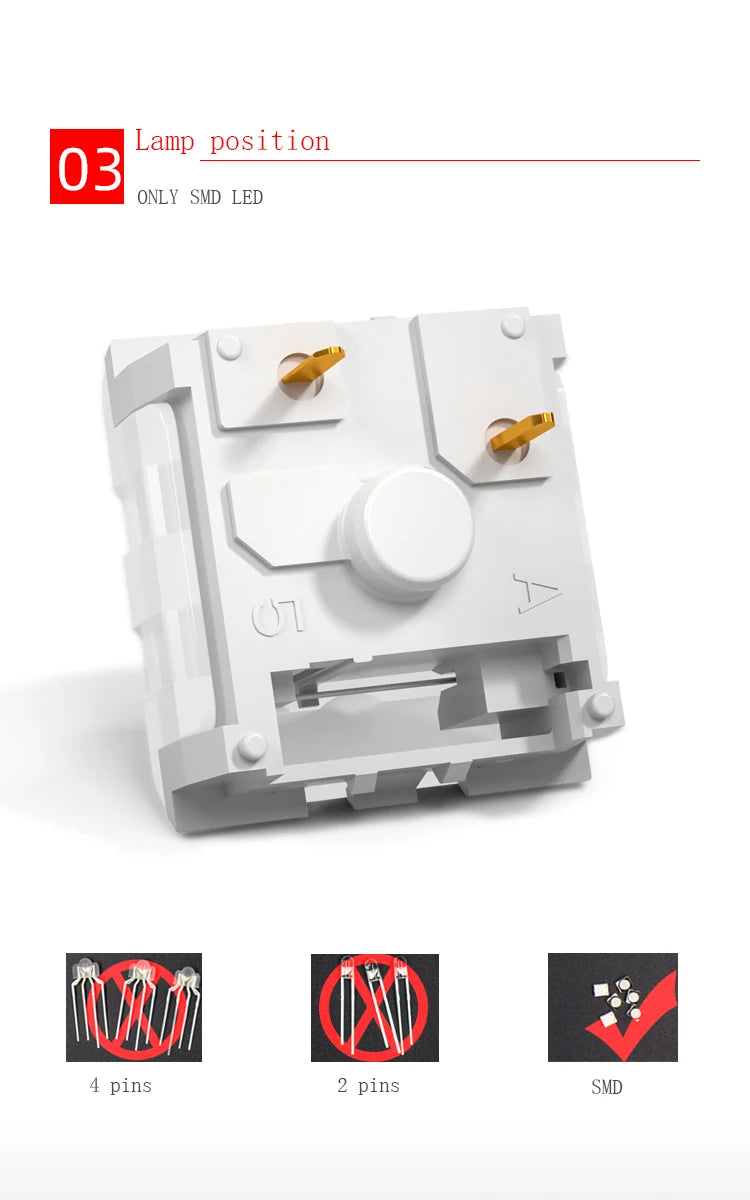 Kailh Box Jade Navy Keyboard Switch Clicky Tactile Switches For DIY Mechanical Keyboard SMD MX 3Pin Switchs Customize Gamer PC
