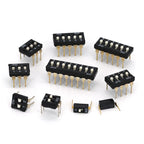 5pcs Slide Type Switch Module 1 2 3 4 5 7 8 10PIN /1.27/2.54mm Position Way SMD/DIP Pitch Toggle Switch Snap Switch Dial Switch