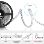 FCOB SPI RGBCCT IC LED Strip Light WS2811 Addressable 840 960 LED Dream Color RGB CW WW DC24V FOB High Flexible COB Lights RA90