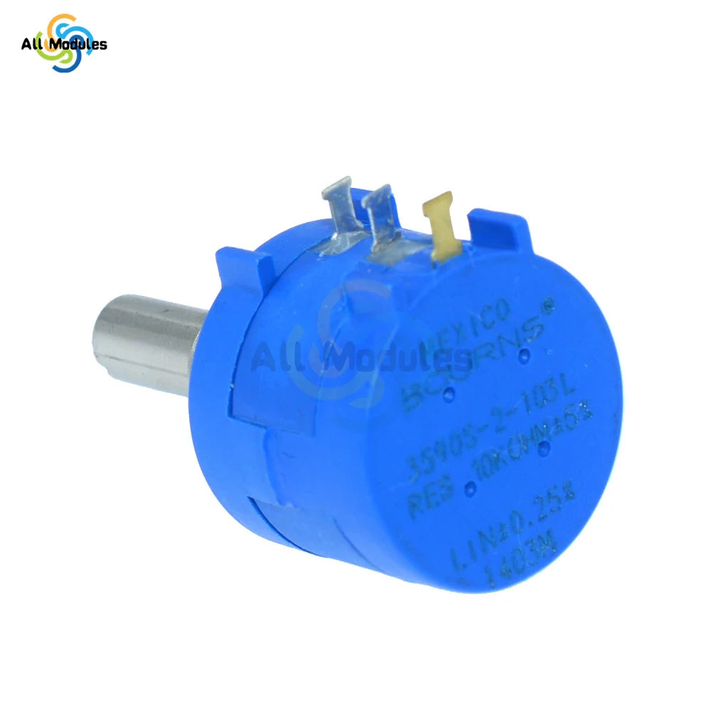 3590S Multiturn Potentiometer 500 1K 2K 5K 10K 20K 50K 100K Ohm Wirewound Potentiometer Adjustable Resistor 3590 102 202 502 103
