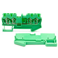 50Pcs ST 2.5-QUATTRO 4-Wire Terminal Block 2.5mm DIN Rail Compact Reliable Wiring Connections