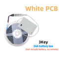 3AA Battery Power RGB Led Strip Light 5V 5050 with 3/17/24Key Remote Control Flexible Tape Waterproof Led Light TV Backlight