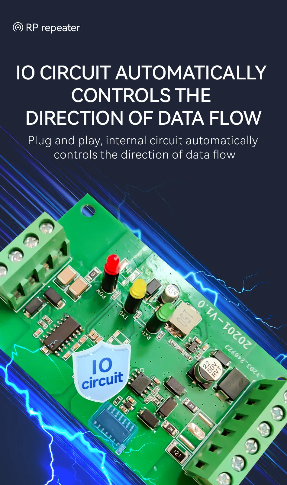 DC8-28V RS232 to RS485 Industrial Grade Converter High Speed Bi-Directional Transmission Modem EBYTE E810-Z01 E810-Z01M