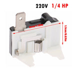 1pc 4TM 110/220V Refrigerator Overload Protector Freezer Replacement Relay 1/2 1/3 1/4 1/5 1/6 1/7 1/8HP Protector Wholesale