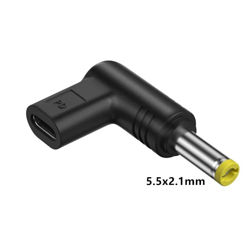 USB C PD to DC Power Connector Universal 5V 9V 12V 15V 19.5V Type C to DC Jack Plug Charging Adapter Converter for Router Tablet