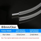 1~10m 4:1 Transparent Heat Shrink Tubing With Glue 4~ 52mm Double Wall Adhensive Polyolefin Sleeve Lined Wire Cable Protector