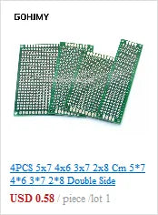3.3V/5V MB102 Breadboard power module+MB-102 830 points Prototype Bread board for arduino kit +65 jumper wires wholesale GOHJMY