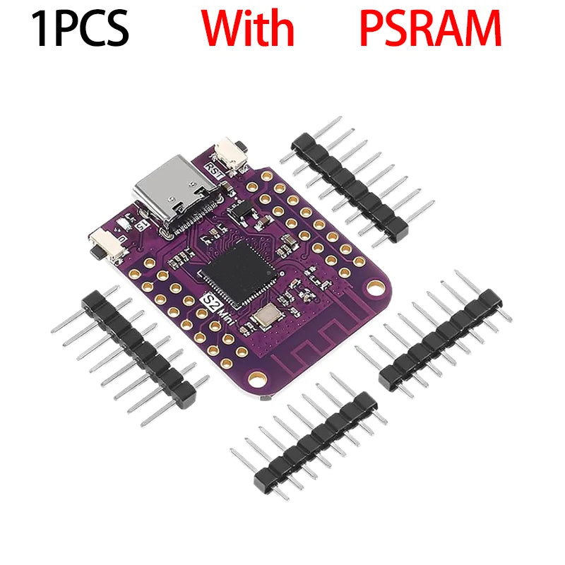 1-10PCS ESP32 S2 Mini V1.0.0 - LOLIN WIFI IOT Board based ESP32-S2FN4R2 ESP32-S2 4MB FLASH 2MB PSRAM MicroPython Compatible