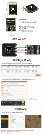 Foxeer M10Q 250 GPS 5883 Compass Module M10 5V 72 Channel Dual NMEA UBLOX for FPV Racing Drone Quadcopter Parts