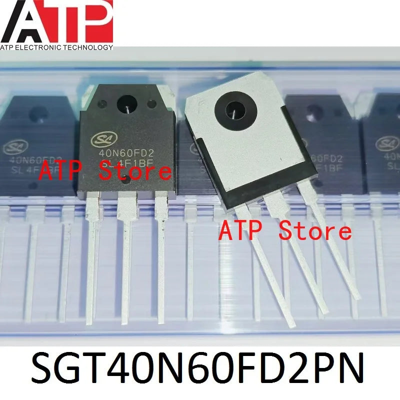 10PCS/LOT 100% New Original SGT40N60NPFDPN 40N60NPFD SGT40N60FD2PN 40N60FD2 TO-3P 40N60 IGBT Transistors 40A 600V