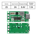 Type-C BMS 2S 3S 4S 1A 2A 4A 18650 Lithium Battery Charger Board Step-up Boost Module Li-Po Polymer Li-Ion Charger 8.4V 12.6V