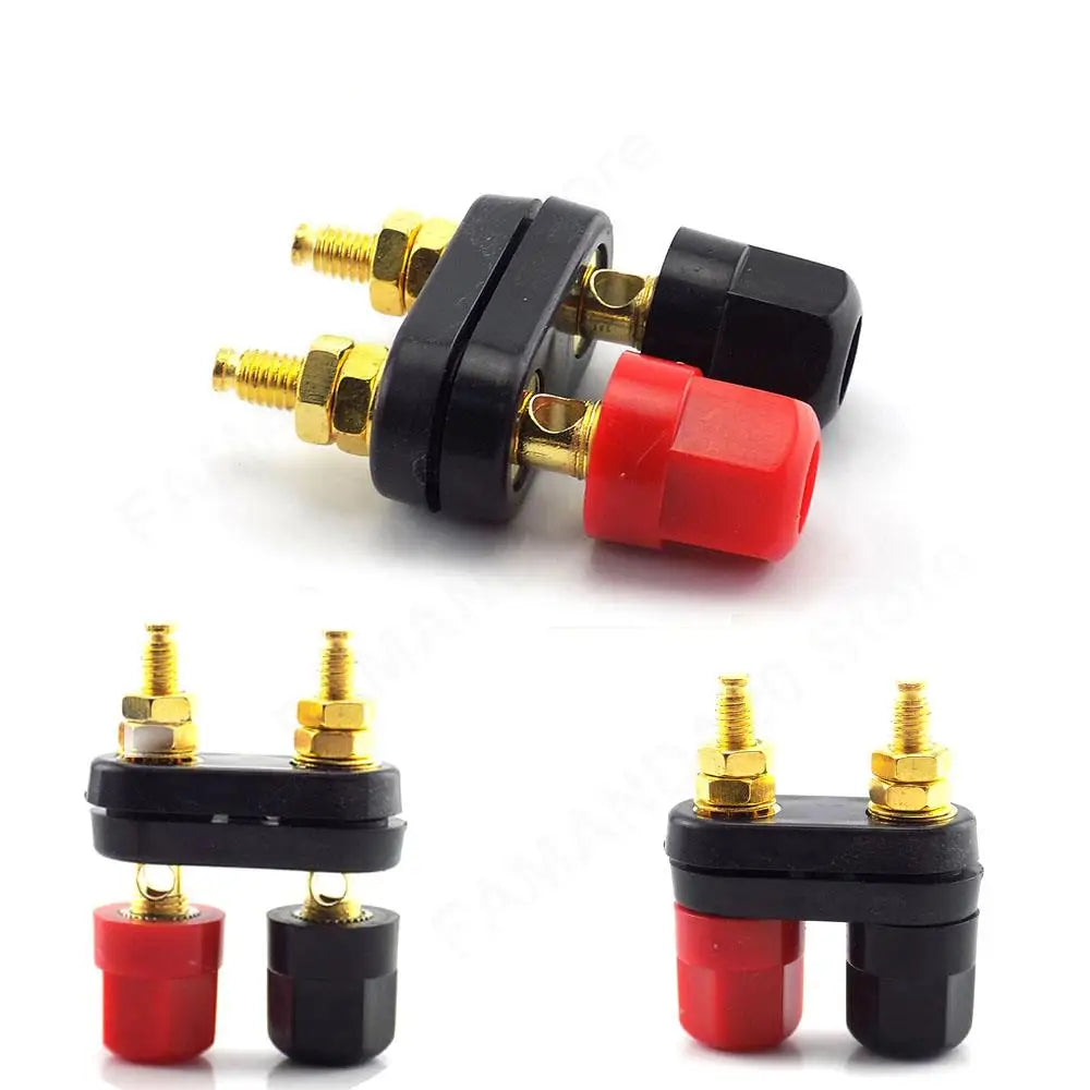 Banana Plugs Couple Terminals Red Black Connector Amplifier Terminal Binding Post Banana Speaker Plug Jack M20