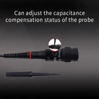 P2060 BNC Oscilloscope Probes Kit with Switchable 1X/10X Test Clips - High Precision Measurement