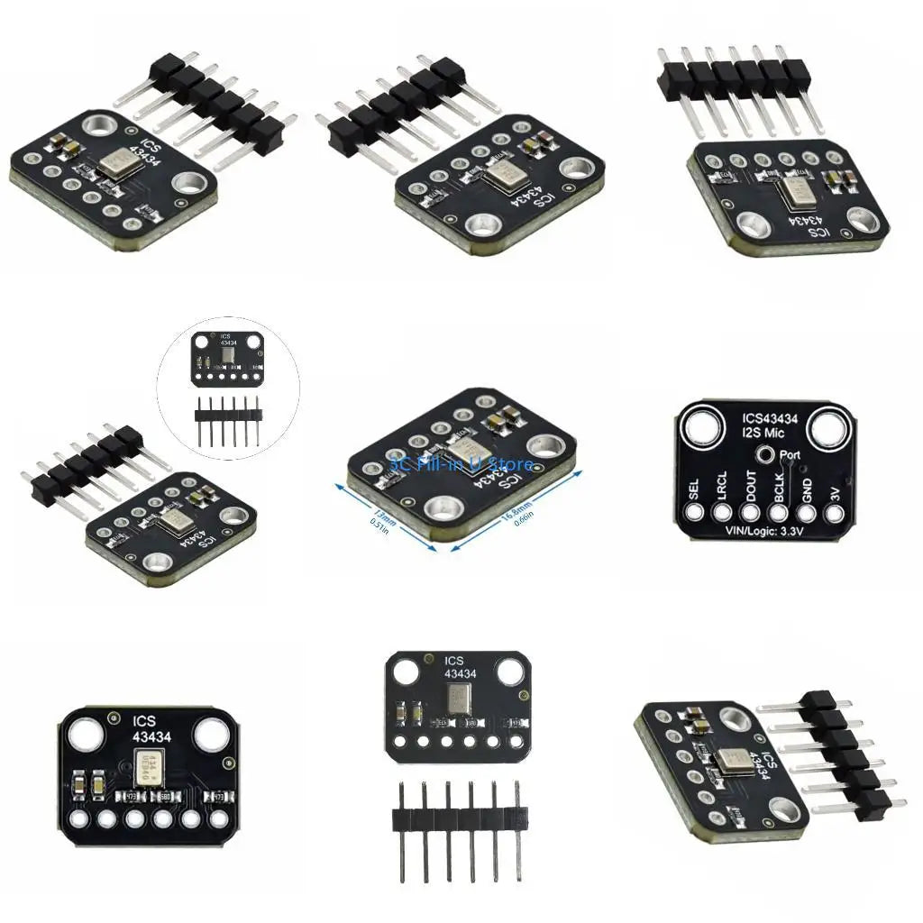 G8TA ICS 43434 MEMS Microphone Module with Low Pass Filter and Interferences Resistant Technology Clear Auditory Capturing