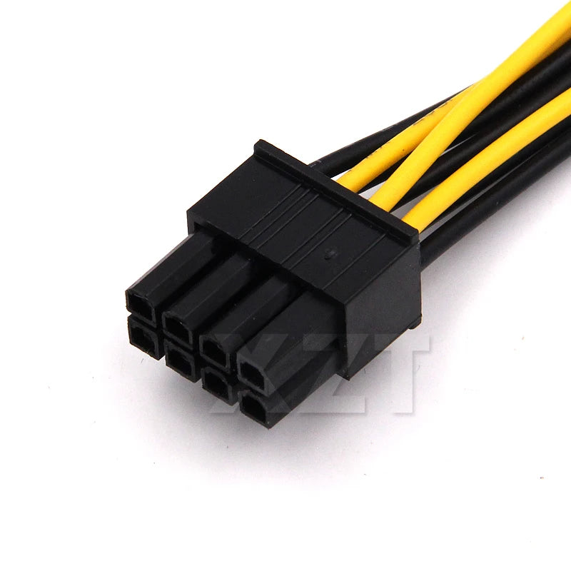 6 inch 2 x Molex 4 pin to 8-Pin PCI Express Video Card Pci-e ATX PSU Power Converter Cable - Molex to Pcie 8 pin Adapter