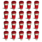 20PCS 4mm Banana Socket Connector 32A Insulated Female Jack 5 Colors Panel Mount Connector for Electrical Connection