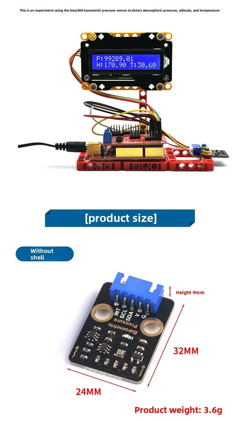 Easy-Integration BMP180 BME280 AHT20 Sensor High Precision Barometric Pressure Altimeter