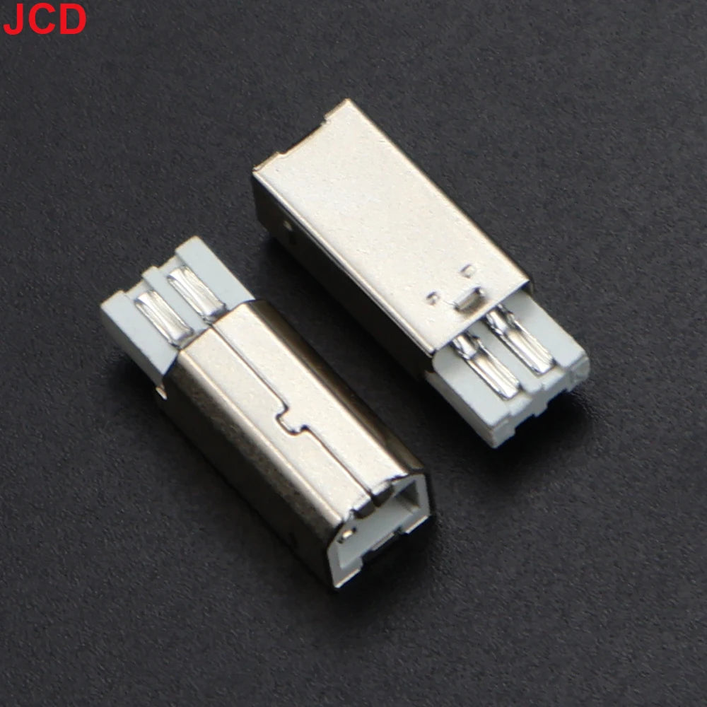 JCD 5pcs USB 2.0 And USB 3.0 Connector Female Socket Male Jack B Type 90°/180° Connector Soldering DIY Printer Interface Repair