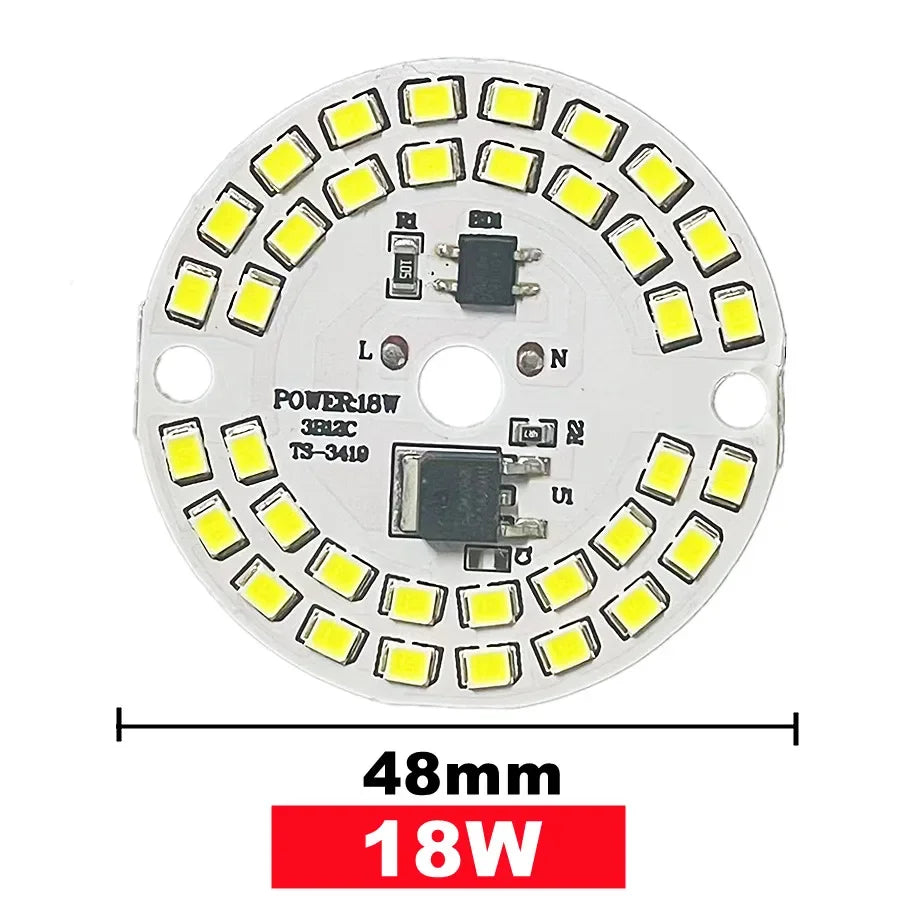 3PCS AC220V LED Chip for Lamp Bulb 5W 7W 9W 12W 15W 18W SMD 2835 Led Round Bulb Chips Light Beads Lighting Spotlight Bulb Chip