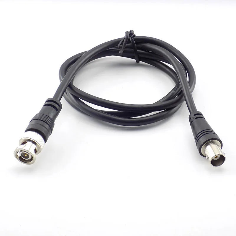 BNC Female To Male Adapter Cable For CCTV Camera BNC Connector Extension Coaxial Line Camera Accessories 1M