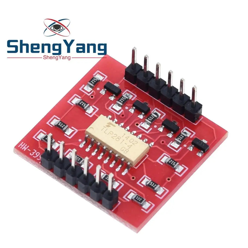 TZT TLP281 4 CH 4-Channel Opto-isolator Module For Arduino Expansion Board High And Low Level Optocoupler Isolation 4 Channel