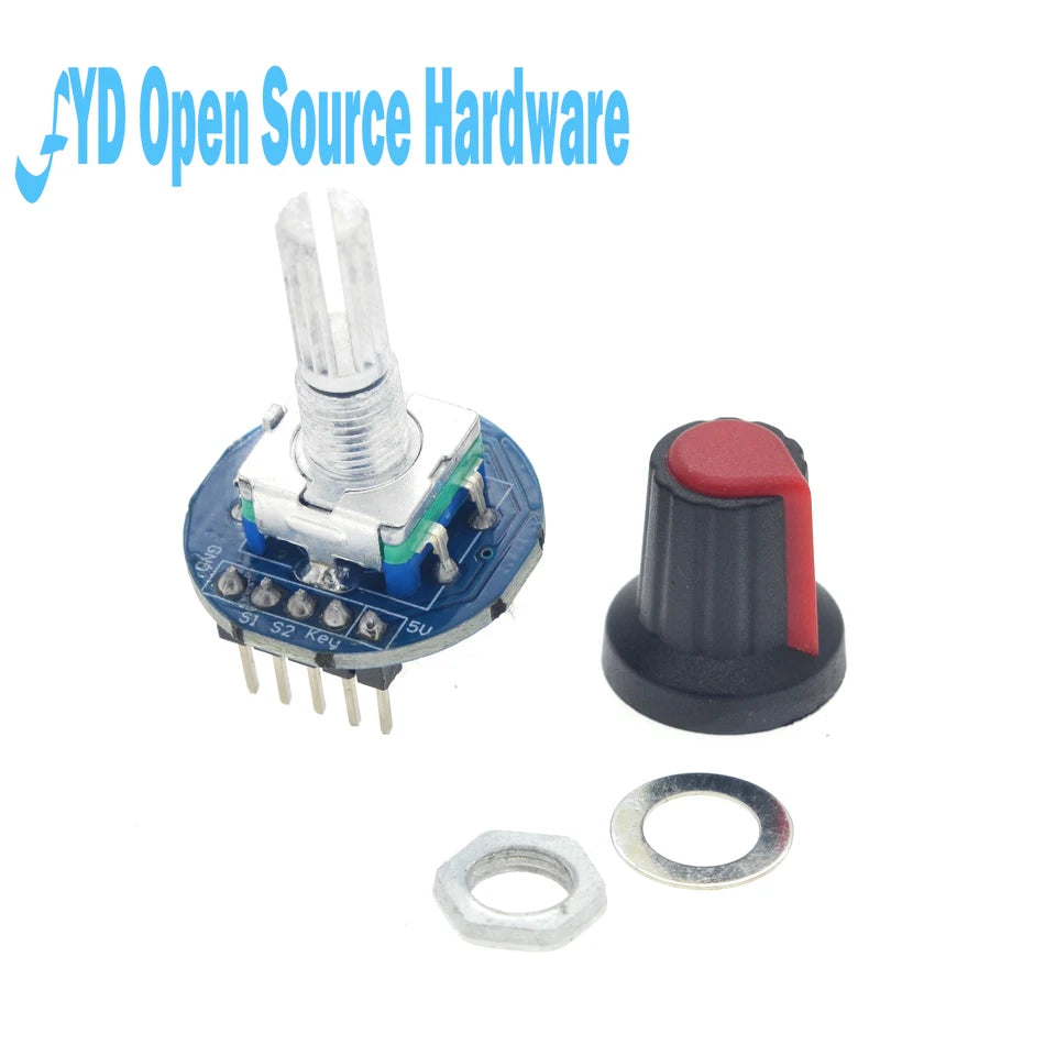 1-50pcs Digital Rotary Encoder Module with Push Button 20 PPR 5V for Arduino Car Audio DIY