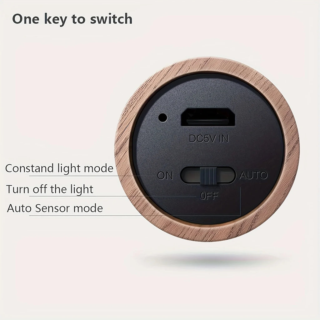 Human Body Sensor Night Light Punch Free Magnetic Rechargeable Wall Lamp Soft Light for Closet Hallway Bedside Multi Scene Use