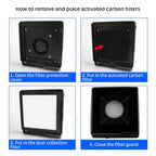LUXIANZI 60w Soldering Smoke Absorber ESD Fume Extractor LED Light Activated Carbon Filter Sponge Solder Smoking Instrument 220v