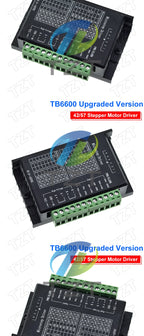 TZT 1/3PCS Stepper Motor Driver TB6600 23 Nema 34 42/57/86 Nema17 4A DC9-40V 1 Axis Stepping Motor CNC Engraving Machine