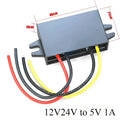 DC 12V 24V to 5V 12V to 5V 1A 3A 5A 8A 10A 5 Volts Voltage Reducer Step-down Module Power Converter Buck Voltage Converter