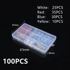 Waterproof Solder Seal Wire Connectors Kit, Heat Shrink Butt Connectors with Insulated Ring for Auto Boat Truck Wiring
