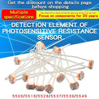 10PCS 5mm LDR Photo Light Sensitive Resistor Photoelectric Switch Sensor 5506 5516 5528 5537 5539 5549 12528  For Arduino