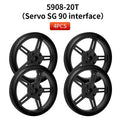 4 PCS 5908 Silicone Tire Wheel Compatible Robot Smart Car N20 TT Motor With 360-degree SG90 MG996R Servo For Arduino Project