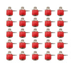 25Pcs Binding Post 4mm Banana Socket Female Connector 4mm Banana Plugs Test Speaker Jack Nut Panel Mount Terminals Adapter