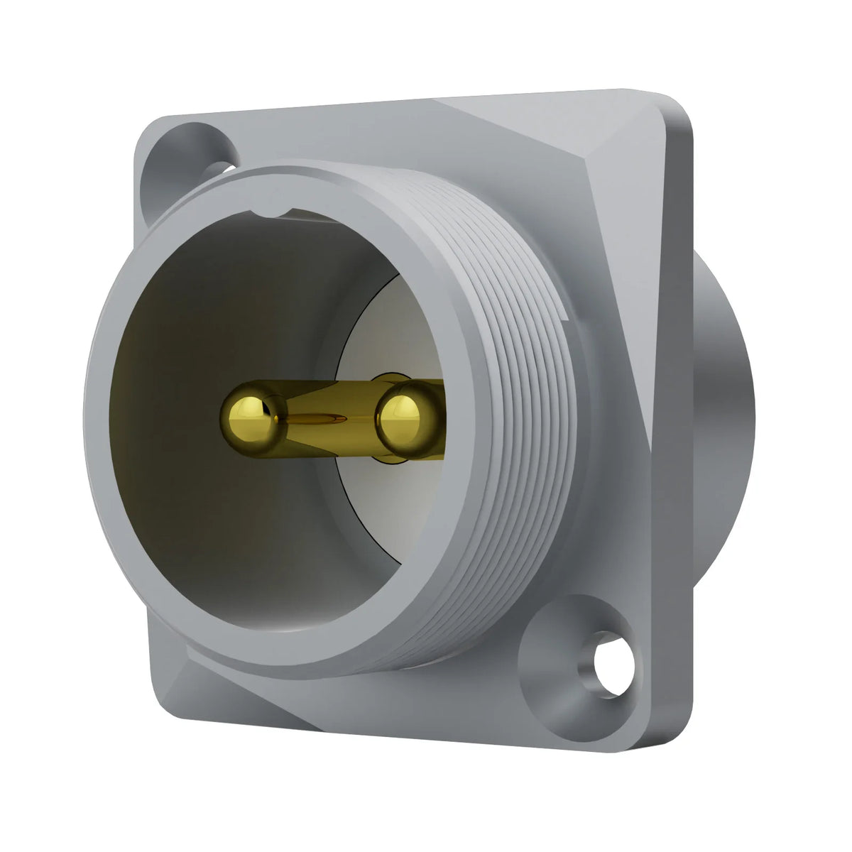 Monosaudio Pure Copper 2pin GX16 Male Socket Chassis GM16 24K Gold Plated Micro Male Connector