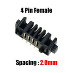 Cltgxdd 10pcs Blade Battery Connector 2.0mm 2.5mm Pitch 4 5 6 7 8 9 10 Pin Plug Male Female Socket PCB Solder Header Receptacle