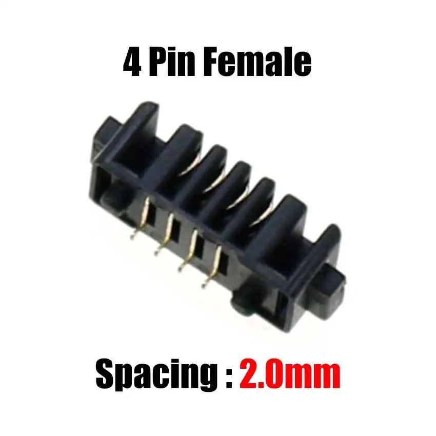 Cltgxdd 10pcs Blade Battery Connector 2.0mm 2.5mm Pitch 4 5 6 7 8 9 10 Pin Plug Male Female Socket PCB Solder Header Receptacle