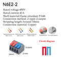 5/10PCS Wire Connector Electric Cable Led Conectors For 4mm² 6mm² Fast Terminals Blocks Docking Butt Household Electrician Tools