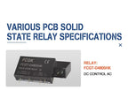 FCGK 1 2 4 6 8 Channel Solid State Relay Module PNP OR NPN Board 5V 12V 24V 32VDC PCB DC TO AC SSR Module