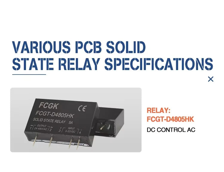 FCGK 1 2 4 6 8 Channel Solid State Relay Module PNP OR NPN Board 5V 12V 24V 32VDC PCB DC TO AC SSR Module
