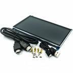 7 Inch Raspberry Pi 4/3/2/B/B+/A+ Monitor 1024x600 IPS 5-Points Capacitive Touchscreen Drive Free HDMI Display For Win 7/8/10