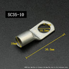 SC Type Wire Nose Terminal SC6 SC10 SC16 SC25 Bare Copper Battery Block Lugs Hole ID 6 8 10 12mm Crimp Wire Connector
