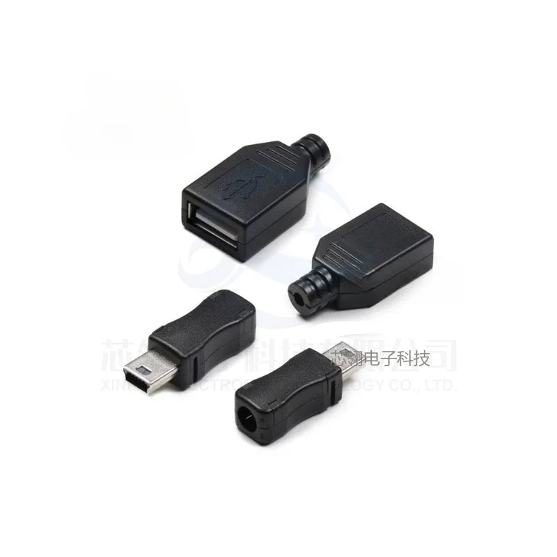 USB Series Socket USB Female Micro Connector Male MINI Plug Type-C Socket D Square Port B Data Type A