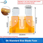 10-100pcs Medium Standard Blade Fuse Insert Kit 2A-40A Automotive Medium Fuses for Car/RV/Truck/SUV/Motorcycle/Boat