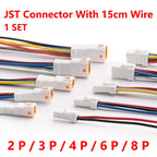 2P 3P 4P 6P 8P 0.6MM Waterproof Wire Connector Plug Male And Female Socket With Cable JST Connectors