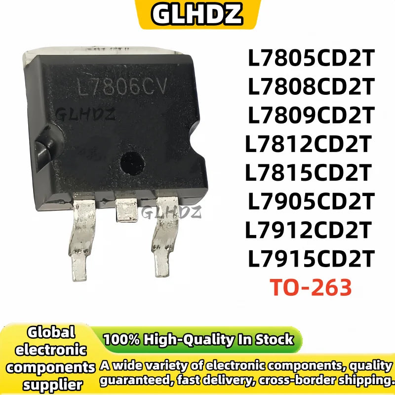 10-50PCS L7805CD2T, L7805C2T, 7805 SMD, TO263, L7805, 7808, 7809, 7812, 7815, 7905, 7912, CD2T, 7915 Voltage Regulator IC