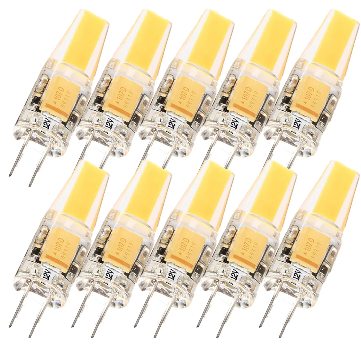 10PCS Dimmable Mini G4 LED COB Lamp 6W Bulb AC DC 12V 220V Candle Lights Replace 30W 40W Halogen For Chandelier Spotlight