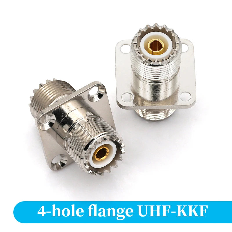 1Pcs Adapter UHF PL259 SO239 to UHF / N Male Plug & Female Jack Straight & Right Angle & Flange & T Type RF Coaxial Connector