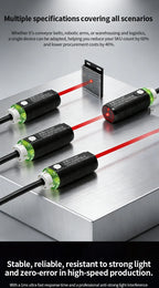 ZHICAN E3FA M18 Cylindrical Photoelectric Sensor Long Range Diffuse Reflective Through Beam Retro Reflective NPN PNP