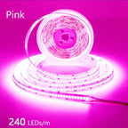 240LEDs/m LED Strip 2835 DC12V 24V Home Light Strip 5M 1200LEDs High Light Red Green Blue Flexible And Cuttable Soft Lamp Bar